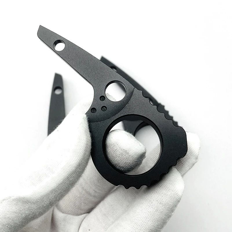 Imagem -04 - Alumínio Signet Anel Voltar Spacer Genuine Spyderco Paramilitar C223 Para3 Facas Gancho Rápido Punho da Faca Tipos 1pc Tipos