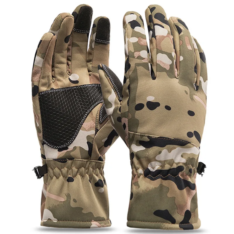 

Tactics Outdoors Camouflage Winter Skiiing gloves Hunting Warm Non-Slip Fishing Gloves Touch Screen Camping Cycling Sport Gloves