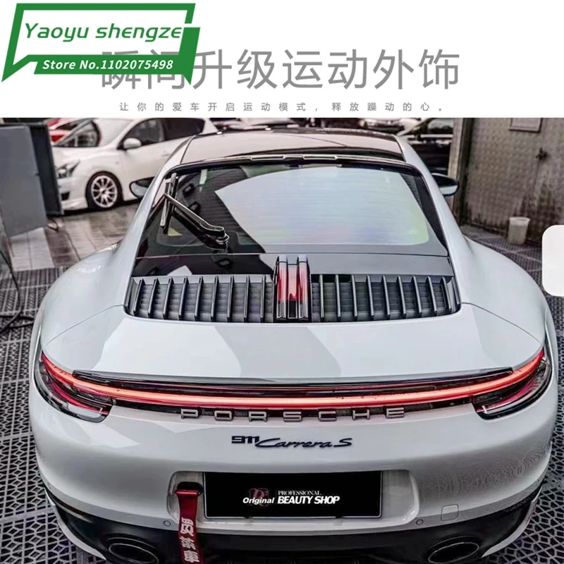 Rear Trunk Lip Roof Spoiler Wing Fits For Porsche 911 992 992.1 2019 2020 2021
