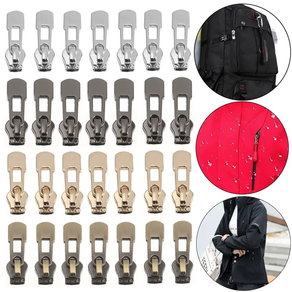 5/10pcs Teeth Rescue Universal Zippers Replacement Instant Fix Zipper Outdoor Bag Zippers Zip Slider Repair Kit