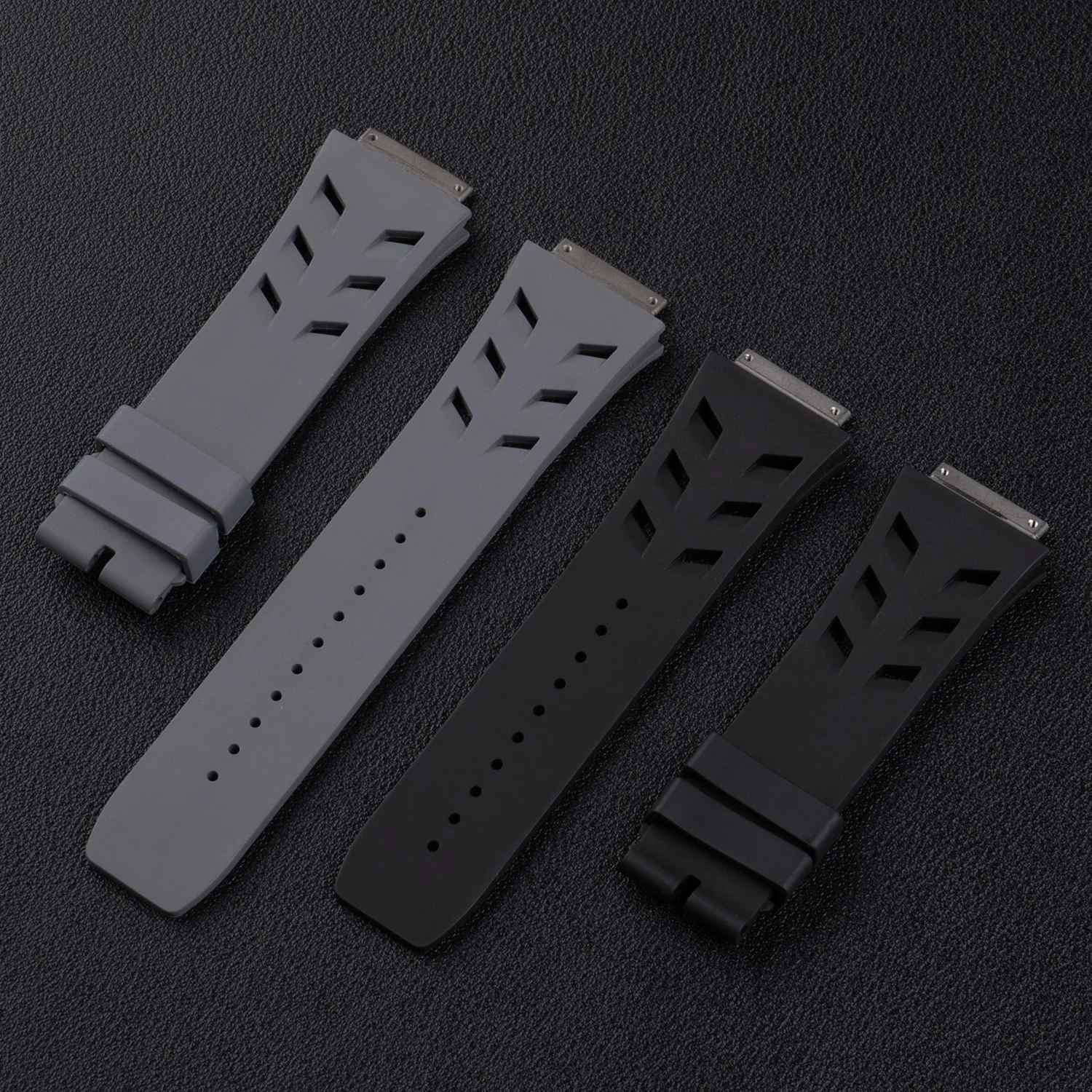 ‌RM67-01/RM67-02 Watch Strap | 24mm Fluor Rubber Band for Richard Miller Durable & Lightweight Soft strap Metal Folding Buckles