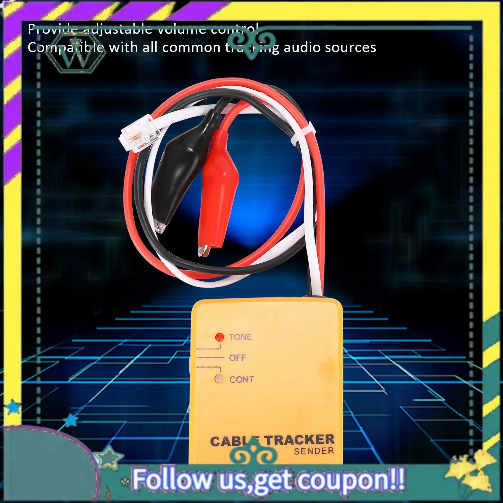 NEW Network Cable Tester, Portable Telephone Line Finder RJ11 Network Short Circuit Tester RJ11 Cable Tracke