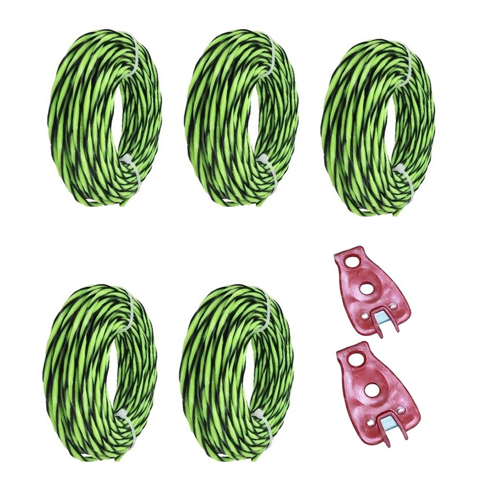  5pcs 2-3.5mm Nylon Grass Trimmer Line Grass Brush Cutter Wire Rope For Brush Cutter Trimmer Head Garden Power Tool Accessories