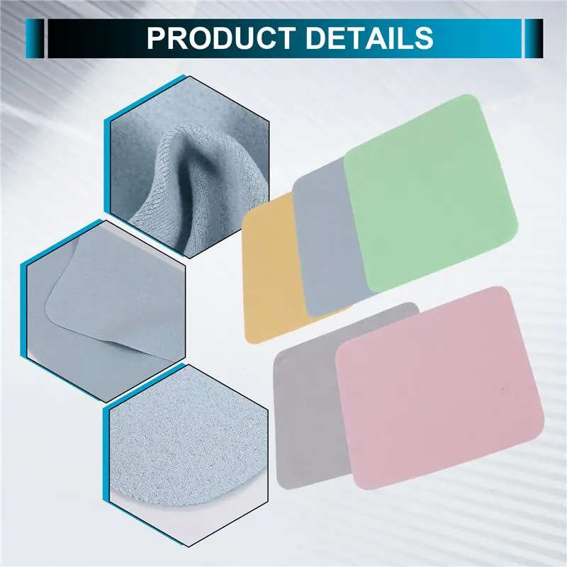Hot kf-5Pcs Soft Chamois Glasses Cleaner Eyeglasses Fine Fiber Clean Cloth For Lens Camera Cleaning