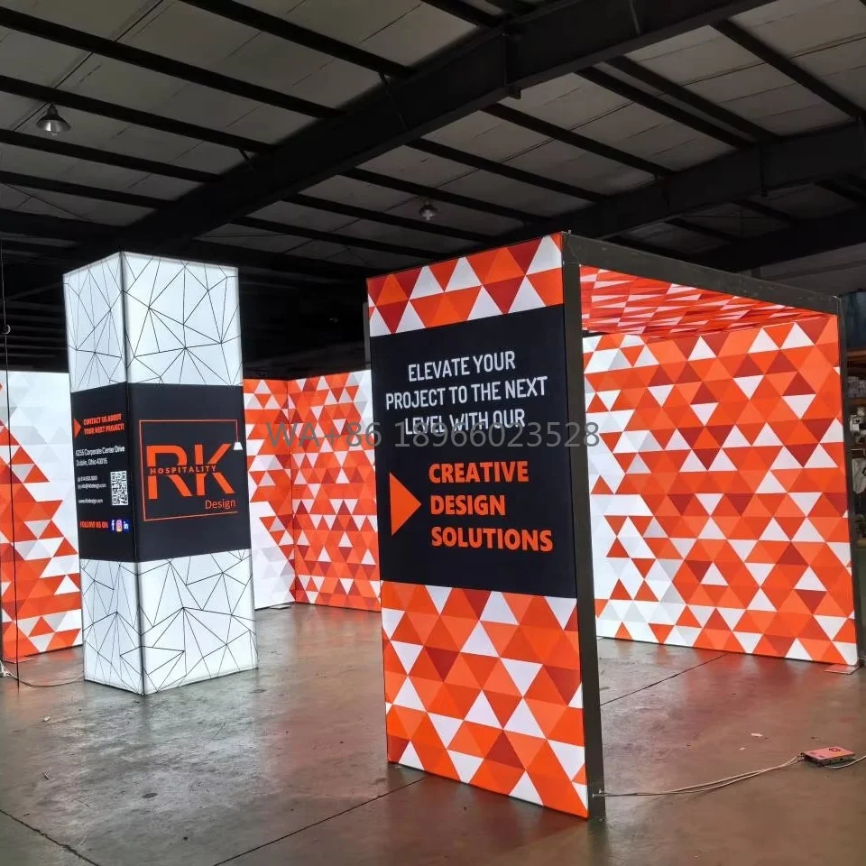 

Гибридный тип модульной выставочной баннерной стенд Дисплей Выставочная будка Дизайн для AAPEX Automotive Aftermarket Industry Show