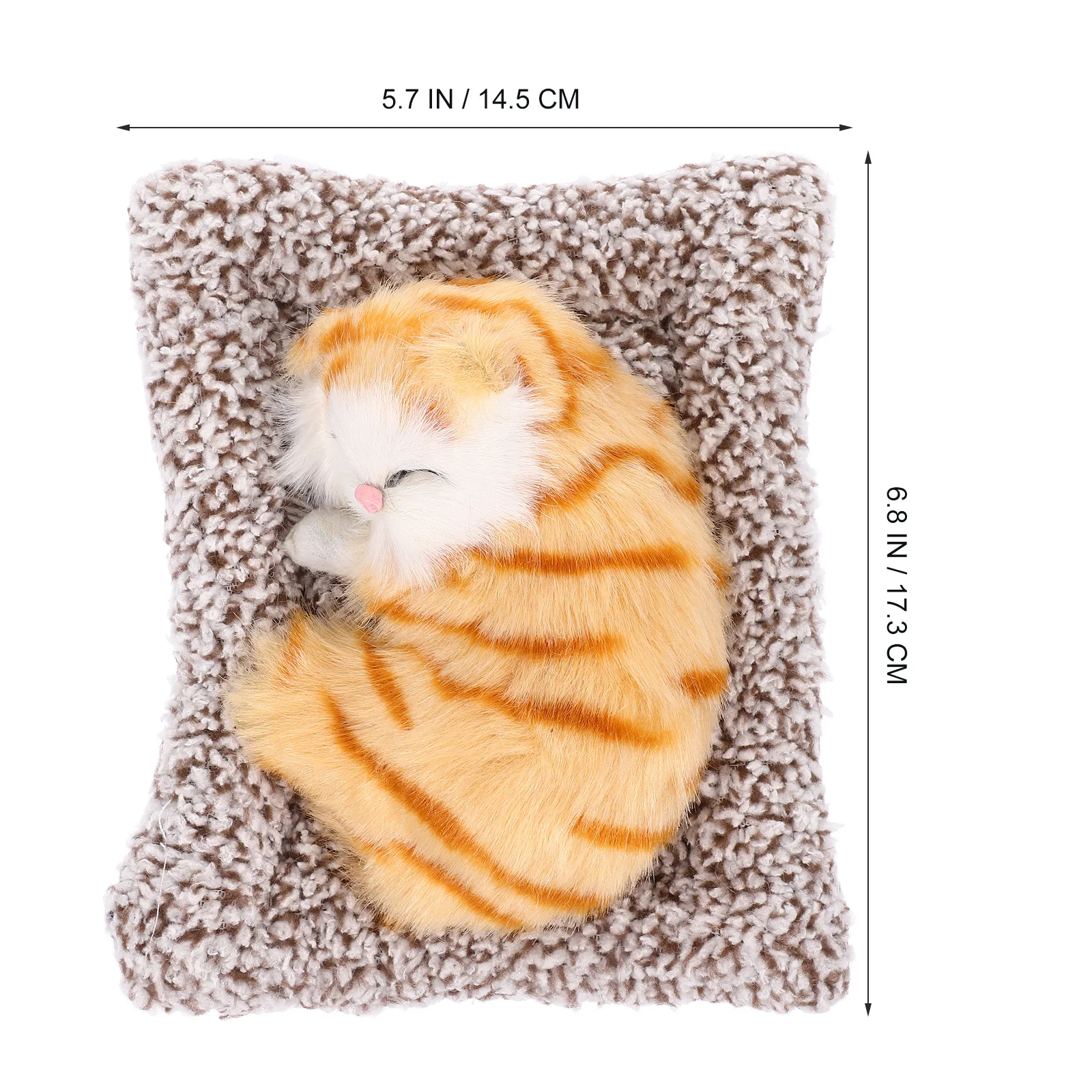 

Realistic Cat Ornament With Bamboo Charcoal Car Dashboard Decor Aesthetic Vehicle Interior Accessories Cat Statue