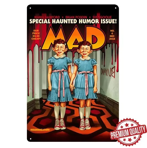 Y1,Mad Magazine No.04 The Shinning Cover Metal Poster - Tin Sign Size:  -aluminum