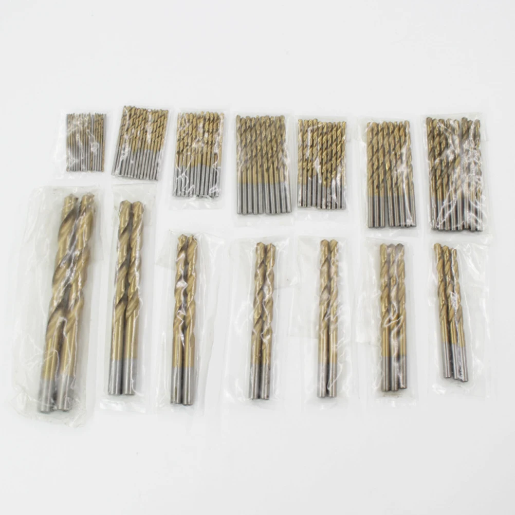 

99pcs Drill Bits Set Twist Titanium Coated Tools Kit for Wood Plastic Aluminum Drilling DIY Project