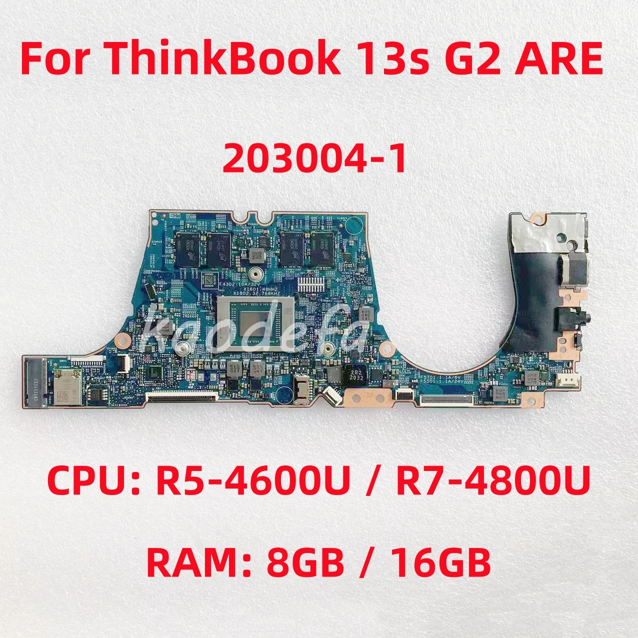 

203004 -1 для ThinkBook 13s G2 ARE, материнская плата для ноутбука, процессор: R5-4600U R7-4800U AMD RAM: 8 ГБ 16 ГБ FRU: 5B21B84816 5B21B84817 5B21B84818