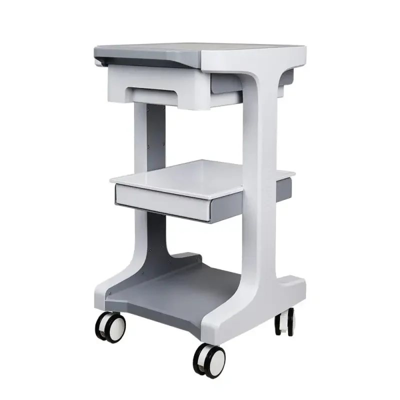 

Dental Clinic Medical treatment trolley Beauty instrument cart four-wheeled storage rack Mobile trolley