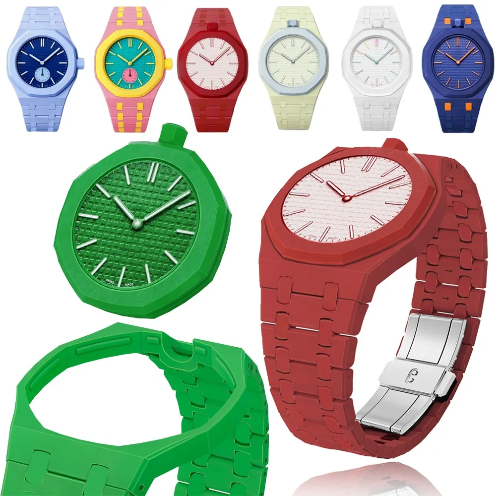 Bioceramic Case+Strap for Swatch X AP Royal Pop Pocket Watch Changer To Bracelet Modification Kit for Royal Pop Comfortable Band