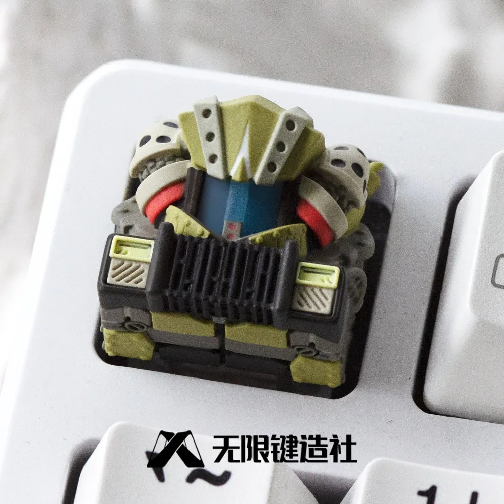 Scavenger Keycaps Personality ESC 1U Resin Cute Artisan Key Caps Mechanical Keyboard Wolf Nun Creative Cute Gaming Accessories
