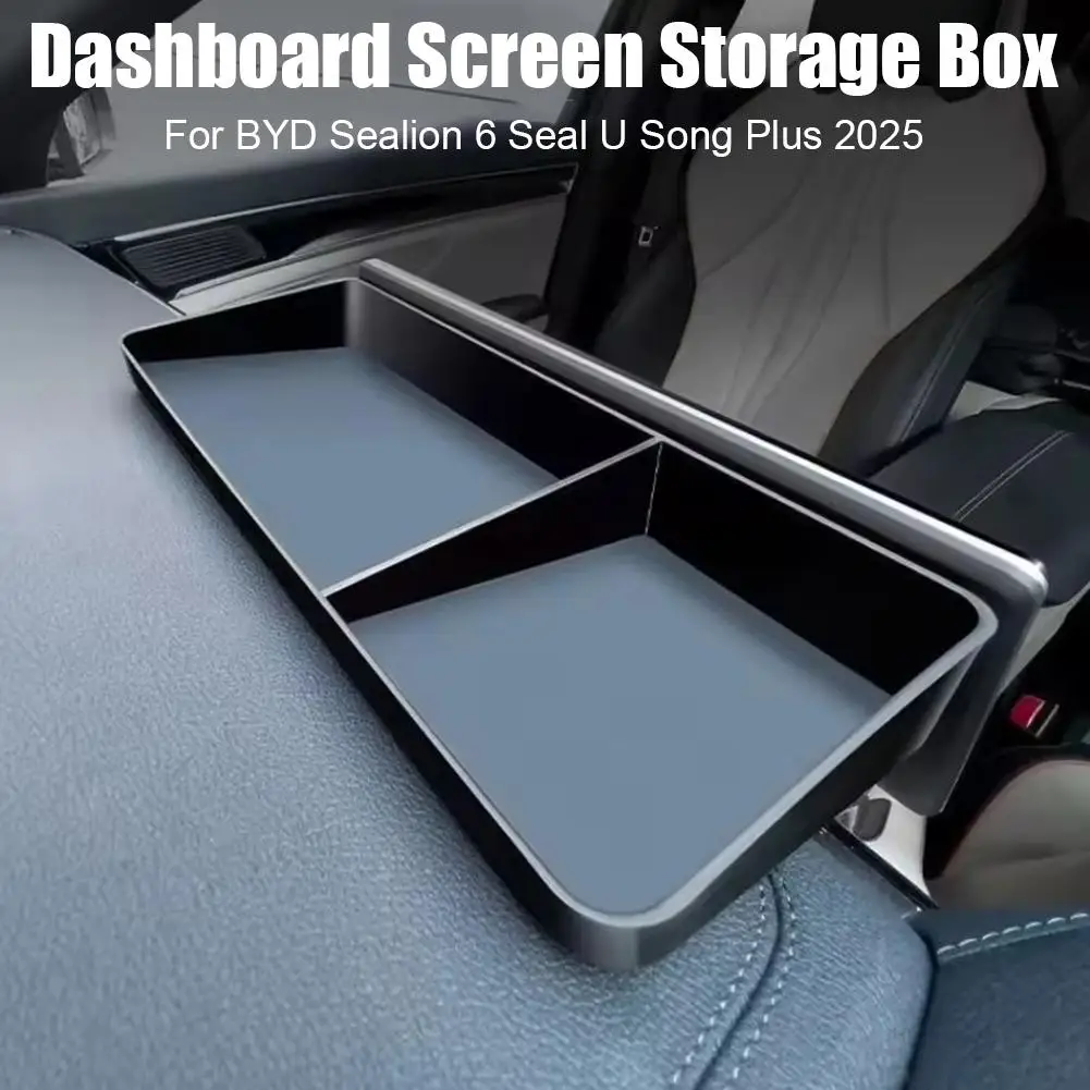 

For Byd Song Plus Seal u Dmi Ev Car Interior Storage Case Scratch Center Box Pad Control Resistant Wear Silicone Organizer U0S9
