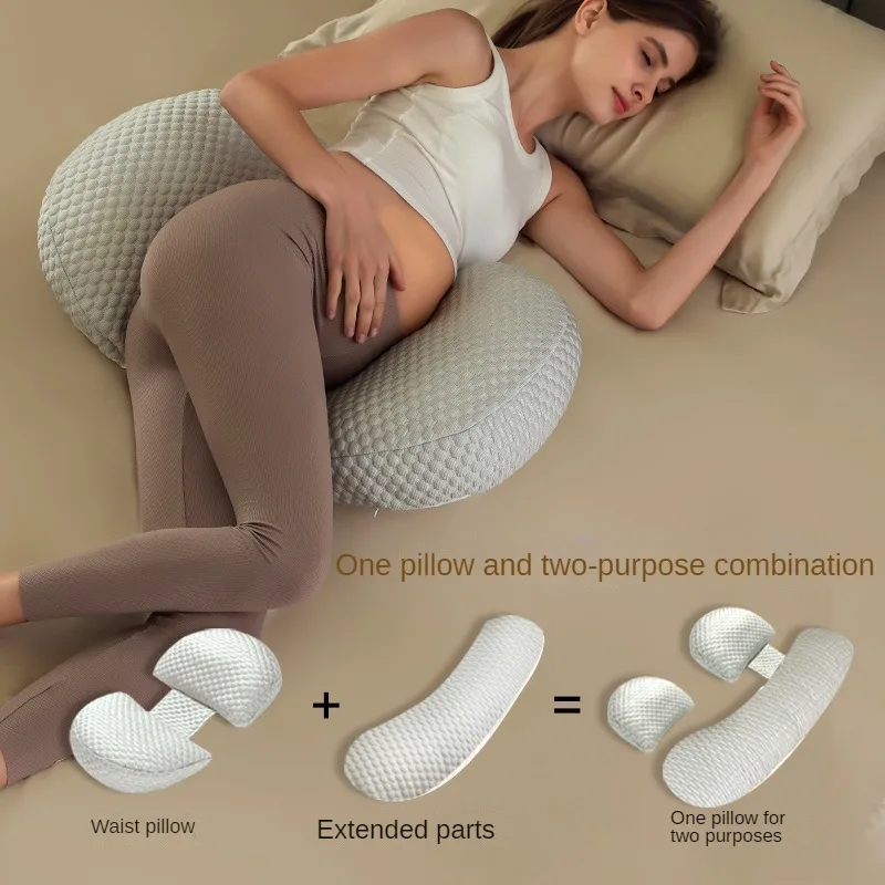 Almohada de dormir para embarazadas, protección de cintura de alta resistencia, almohada de lado para dormir, almohada Abdominal para embarazadas