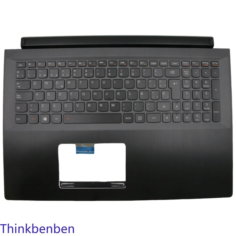 ES Spanish Black Keyboard Upper Case Palmrest Shell Cover For Lenovo Flex 2 Pro 15 Edge 15 5CB0G91218
