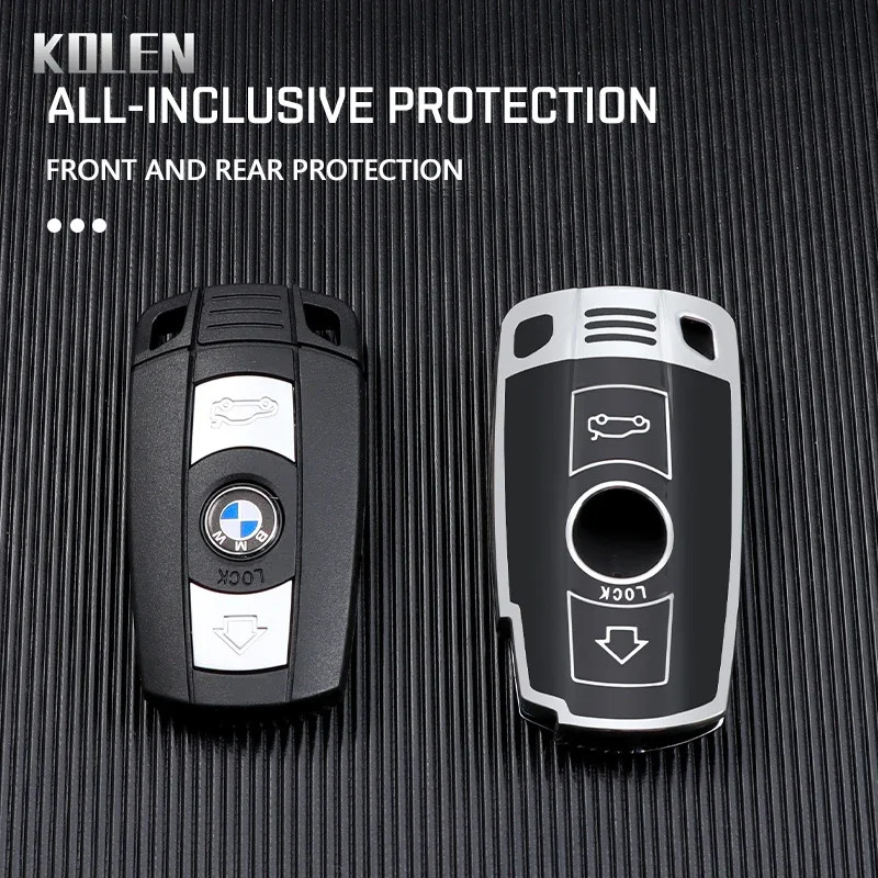 New TPU Car Remote Key Case Cover Fob For BMW E60 E61 E70 E81 E87 E90 E91 E92 X1 X5 X3 1 3 5 6 Series Z4 Protected Accessories