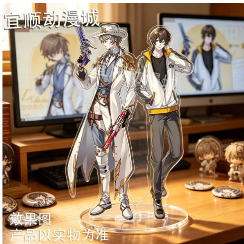 Anime The King’s Avatar Zhou Zekai Huang Shaotian Acrylic Stand Figure Model Plate Cosplay Collection Desktop Decor Gifts MM