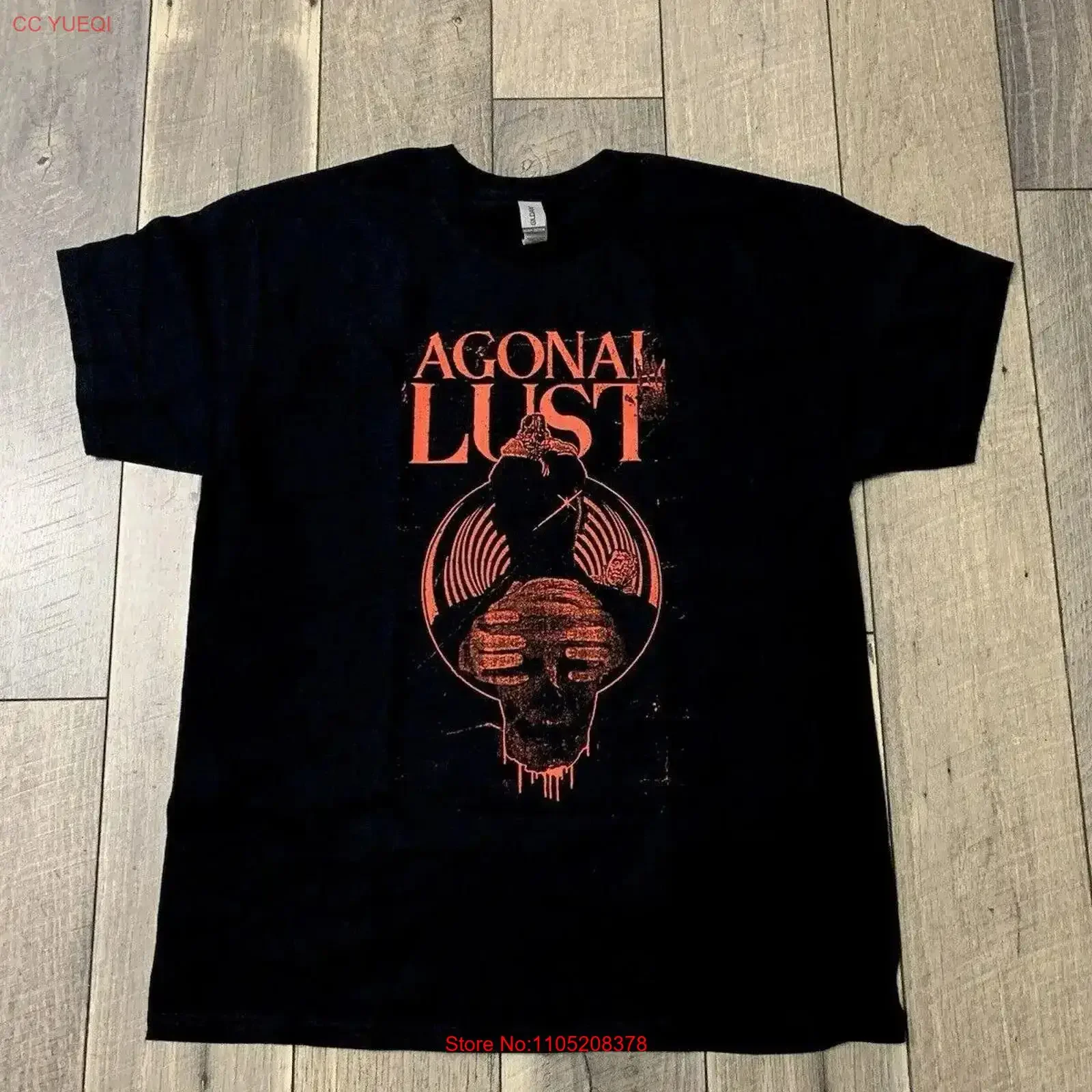 Agonal LusT T Shirt L Power Electronics Noise Disgusting Sanctum Coma Detox vintage Washed homme Versatile Breathable