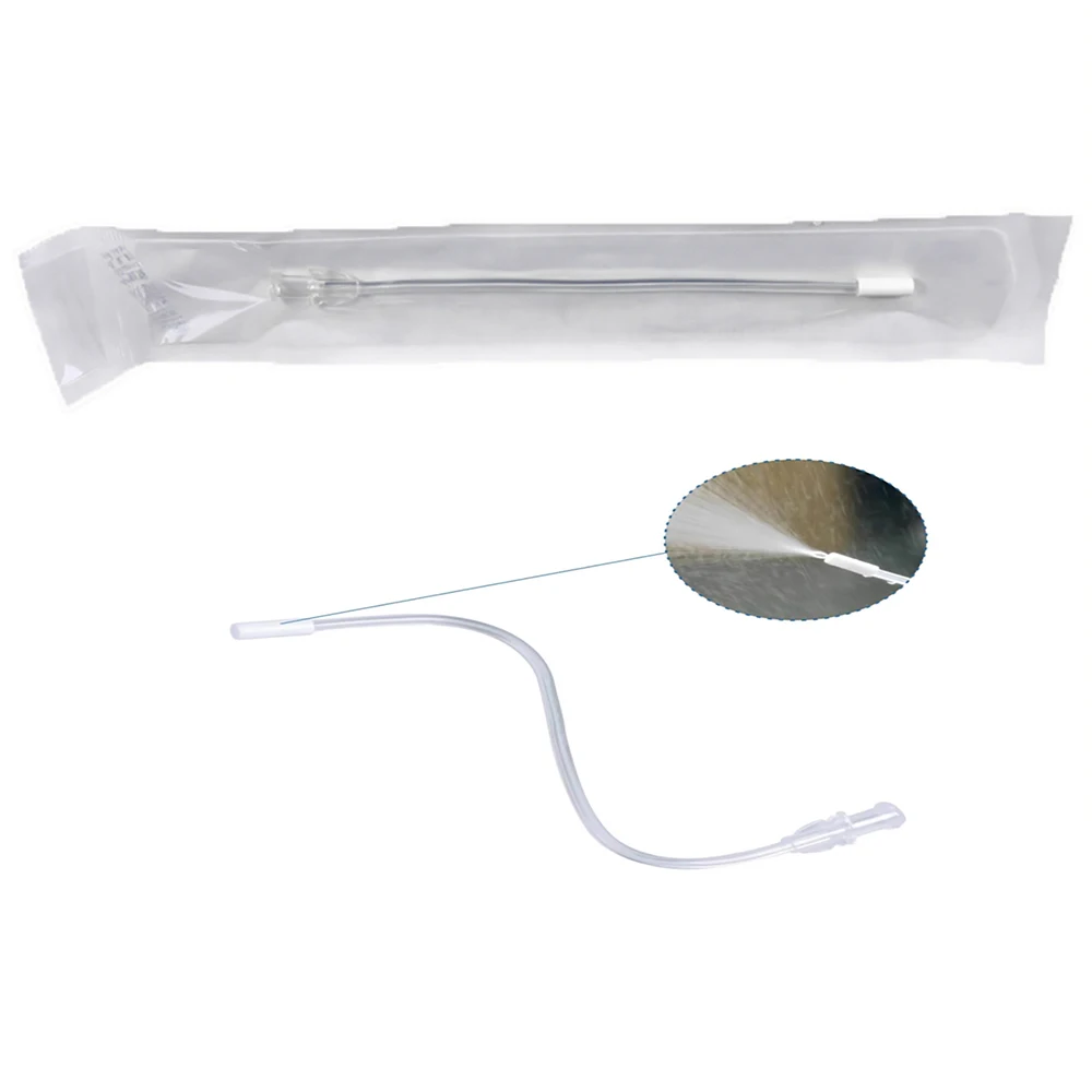 

Disposable ENT Otolaryngology Anesthesia Sprayer Tube Bendable Nuzzle Dosing Administration Care Connect With Syringe Supplies