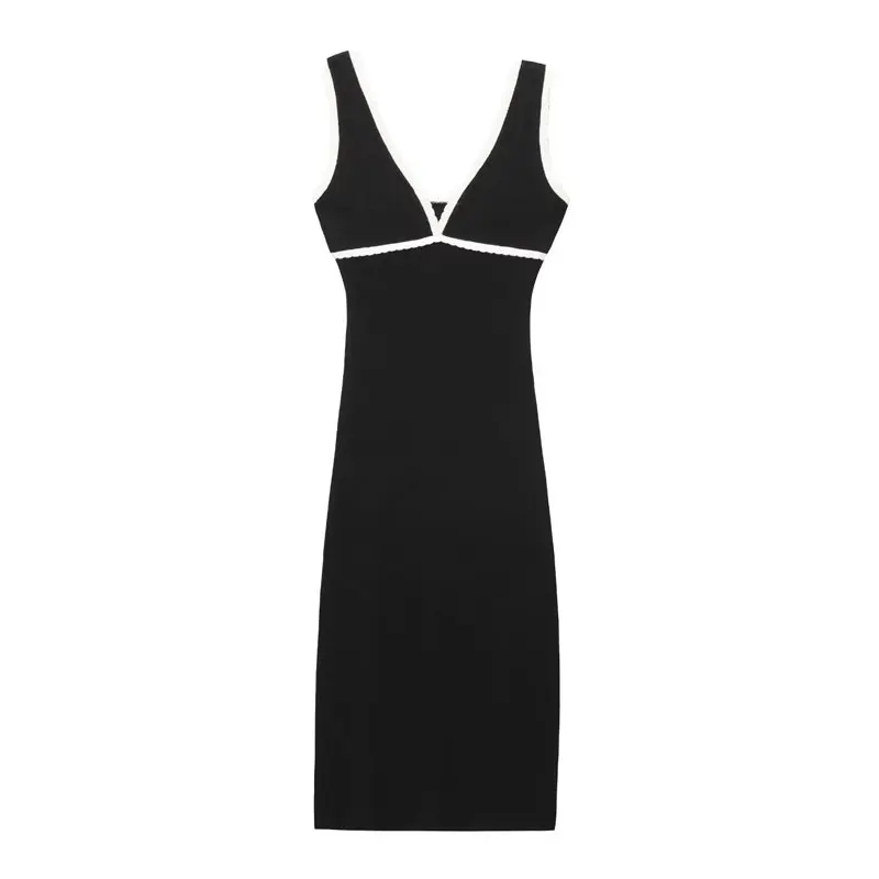 Damska letnia sukienka bez pleców Długa sukienka jednoczęściowa Suknia Kamizelka Bez rękawów Sukienki na zamówienie Satynowe sukienki MIDI 2025 Odzież projektantów