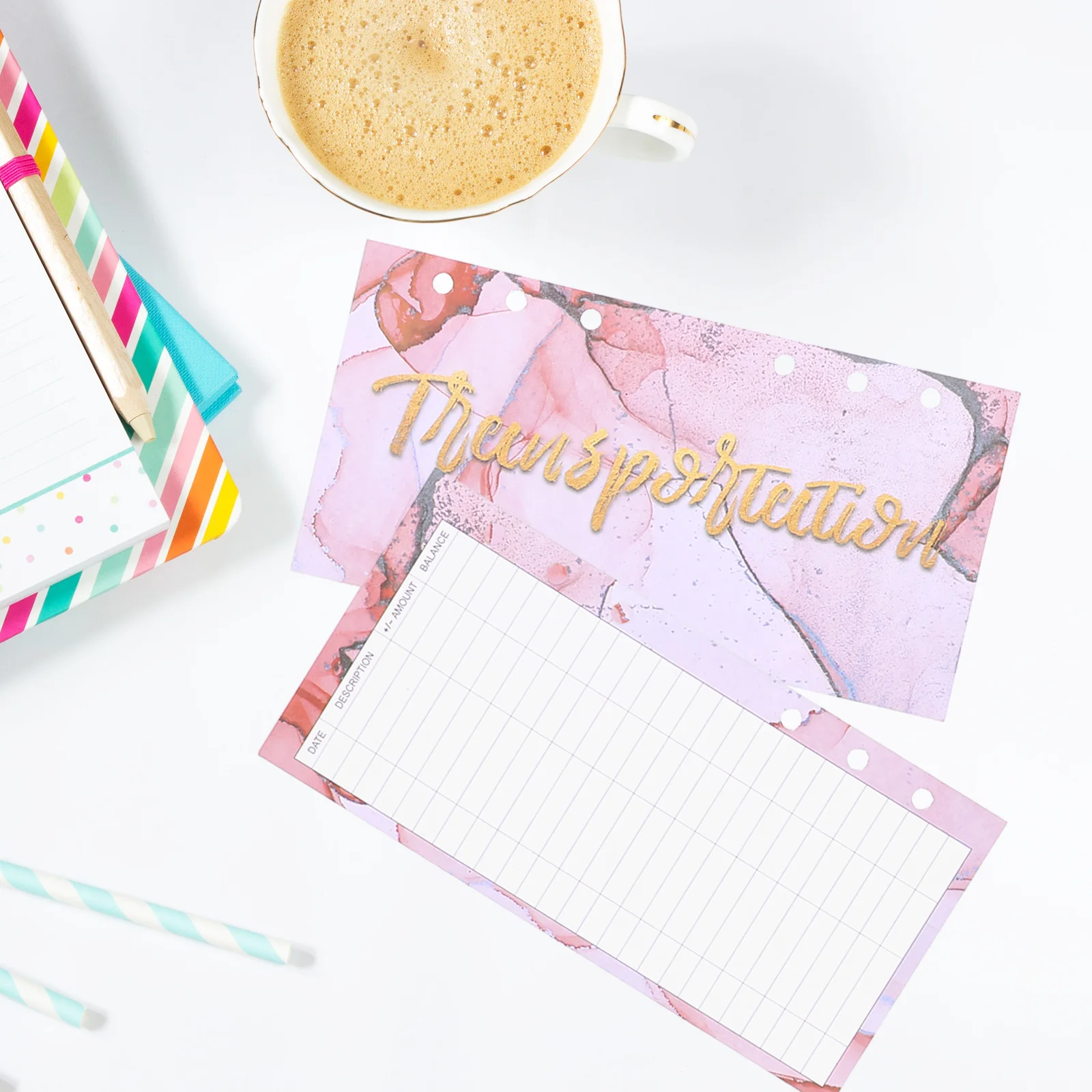 3 كتب بطاقات الميزانية، أوراق الميزانية المحمولة، مخطط يومي، متتبع النفقات النقدية الورقية، منظم الأموال، الإدارة المالية #6