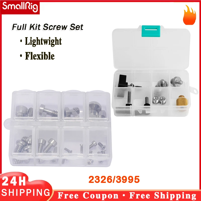 

Полный комплект винтов SmallRig 1/4 дюйма, 3/8 дюйма, M2, M2.5, M3, M4 для камеры, клетки, аксессуары, крепления, ручки и пластины, DIY Rig 2326/3995