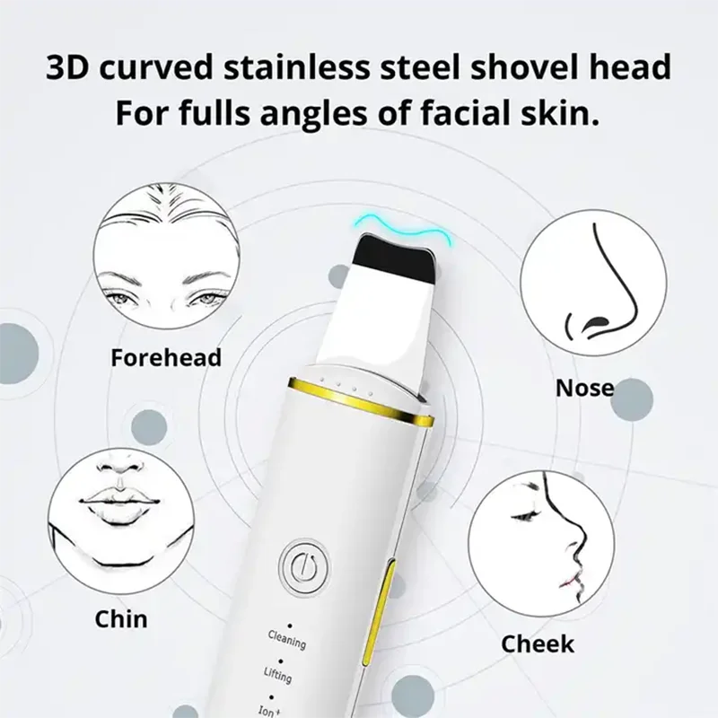 KAKUSAN Beauty Care Salon Professional Ultrasonic Peeling Sonic ไม้พายขัดผิวหน้า