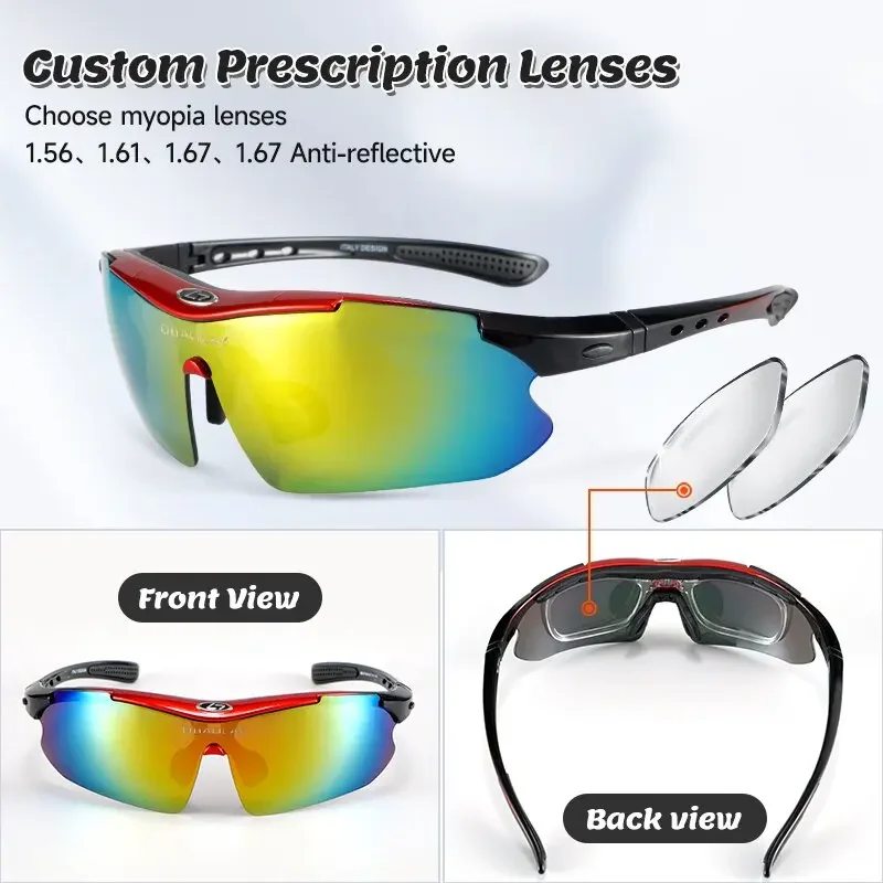 

Prescription Cycling Sports Glasses, Polarizing Lenses, Fishing, Running, Climbing, Golf Diopter Goggles