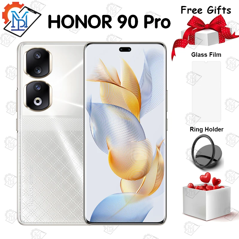 Honor-Teléfono Móvil Inteligente 90 Pro 5G, 2023 Original, pantalla de 6,78 pulgadas y 120Hz, Snapdragon 8 + Gen 1, cámara de 200MP, batería de