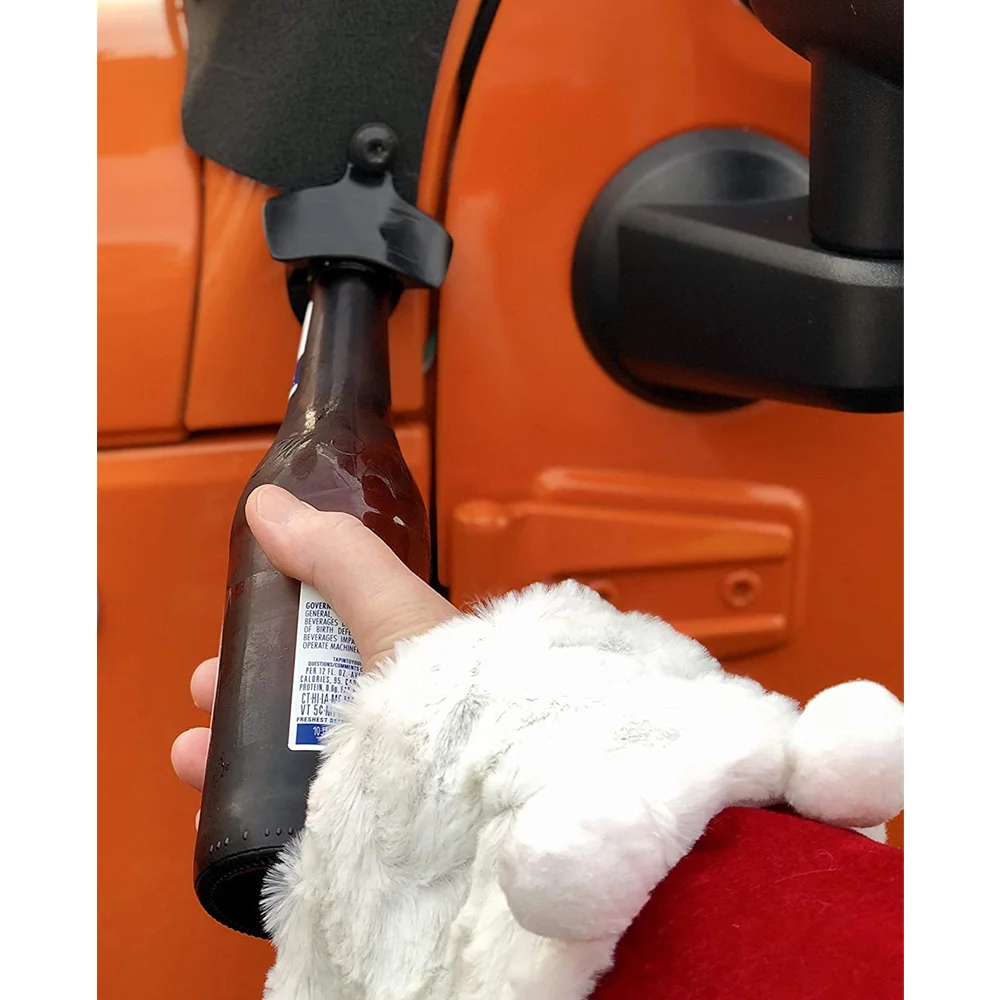 

For JK JK Unlimited Car Body Mounted Bottle Opener With Two Washers Suitable for Off-road or Camping Hand Tools Accessory