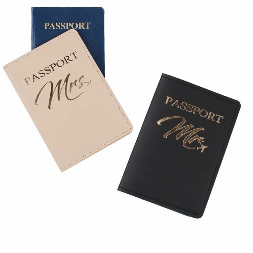 2PCS ein Set Mr/Mrs Liebhaber Paare PU Leder Passport Abdeckung Fall Halter Reise Zubehör Brieftasche für Frauen für Männer – Detail 10