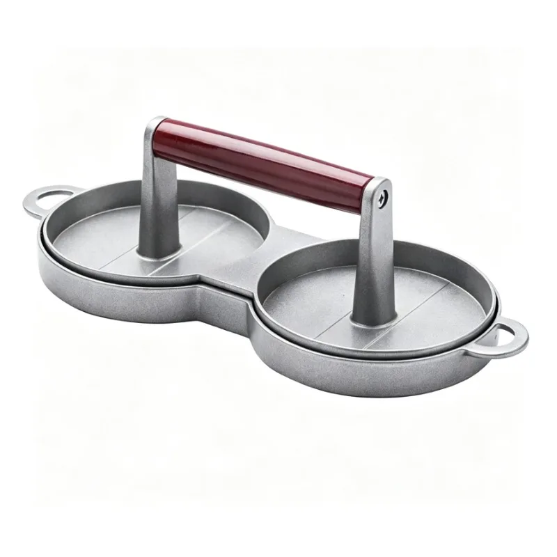 Rice Ball Burger Patty Mold Double Hole Hand Press Tool DIY Kitchen Biscuit Maker Merchant Home Kitchenware