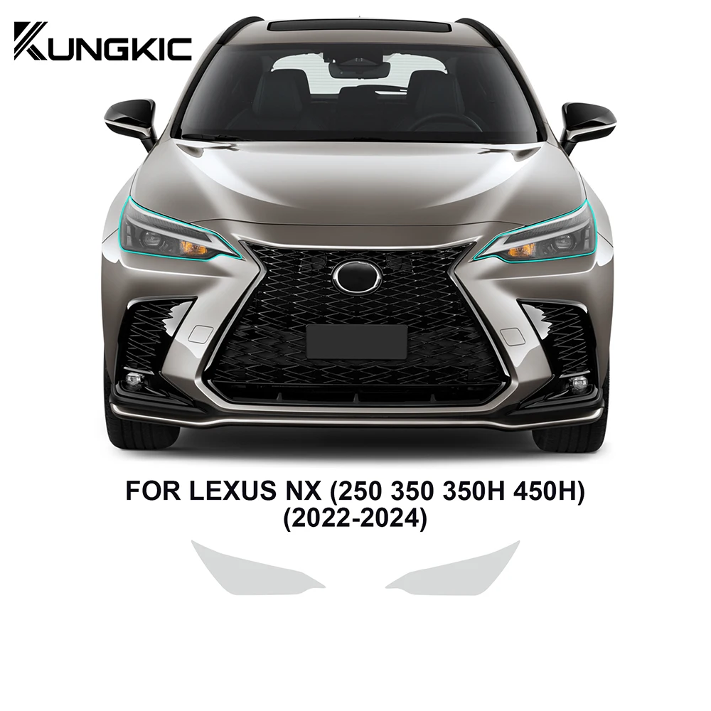 Пленка для фар из ТПУ для Lexus NX 250 350 350H 450H 2022 2023 2024 прозрачная предварительно отрезанная пленка для защиты автомобильной краски от царапин