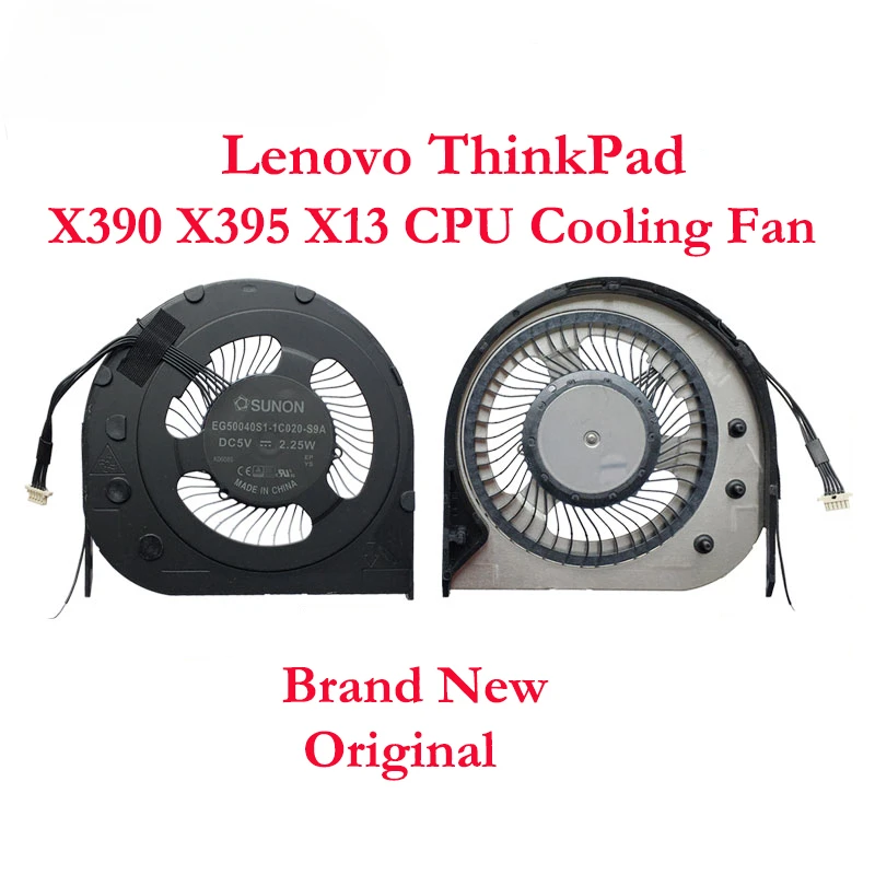 

Replacement New Original Laptop CPU Cooling Fan for Lenovo ThinkPad X390 X395 X13 EG50040S1-1C020-S9A