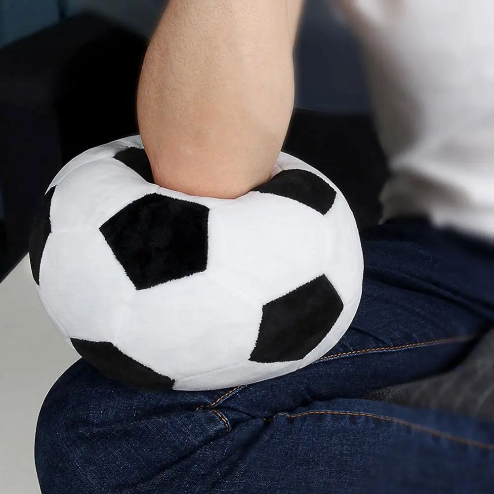 Football Pillow Velvet Cushion Soccor Plush PP Cotton PP Cotton Soft Ball Kids Toy Sofa Bed Living Room Home Decoration Football