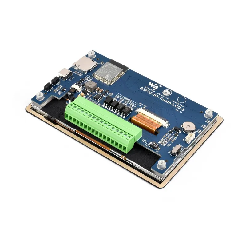 Waveshare ESP32-S3-Touch-LCD-5 5 Inch Capacitive Touch Display Development Board ESP32-S3 Dual-Core Processor WiFi Bluetooth