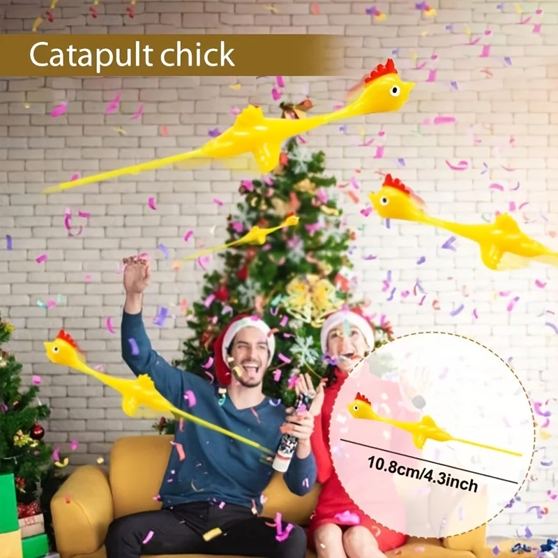 دجاج طائر دجاج مطاطي ، ألعاب مضحكة ، فراخ عيد الميلاد وعيد الفصح ، 10 وصنع