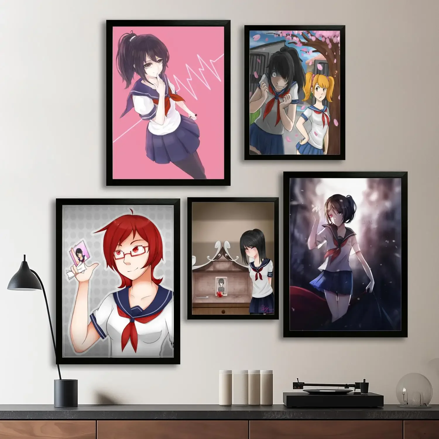 yandere simulator Canvas Art Poster, Wall Art, Picture Print, Modern Family, Bedroom Decor, Posters,Decorative painting