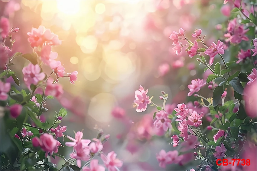 الربيع حديقة الأزهار منزل التصوير خلفية الطفل حفلة عيد ميلاد كعكة سحق صورة مخصص تزيين خلفية استوديو الصور