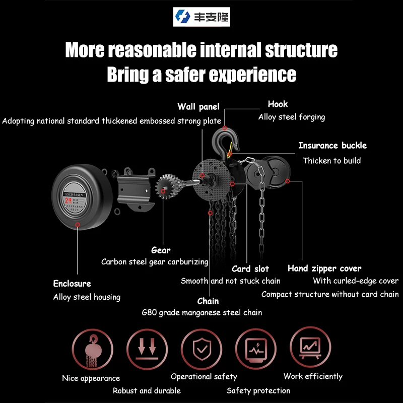 Hot Sales Lifting Equipment Manual Chain Block Hoist Price VD Manual Hand Pulley Chain Block 10 Ton 20m Vital Chain Pulley Block