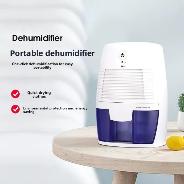 USB Portable Dehumidifier Air Purifier, Mute Moisture Absorber for Home Office Kitchen