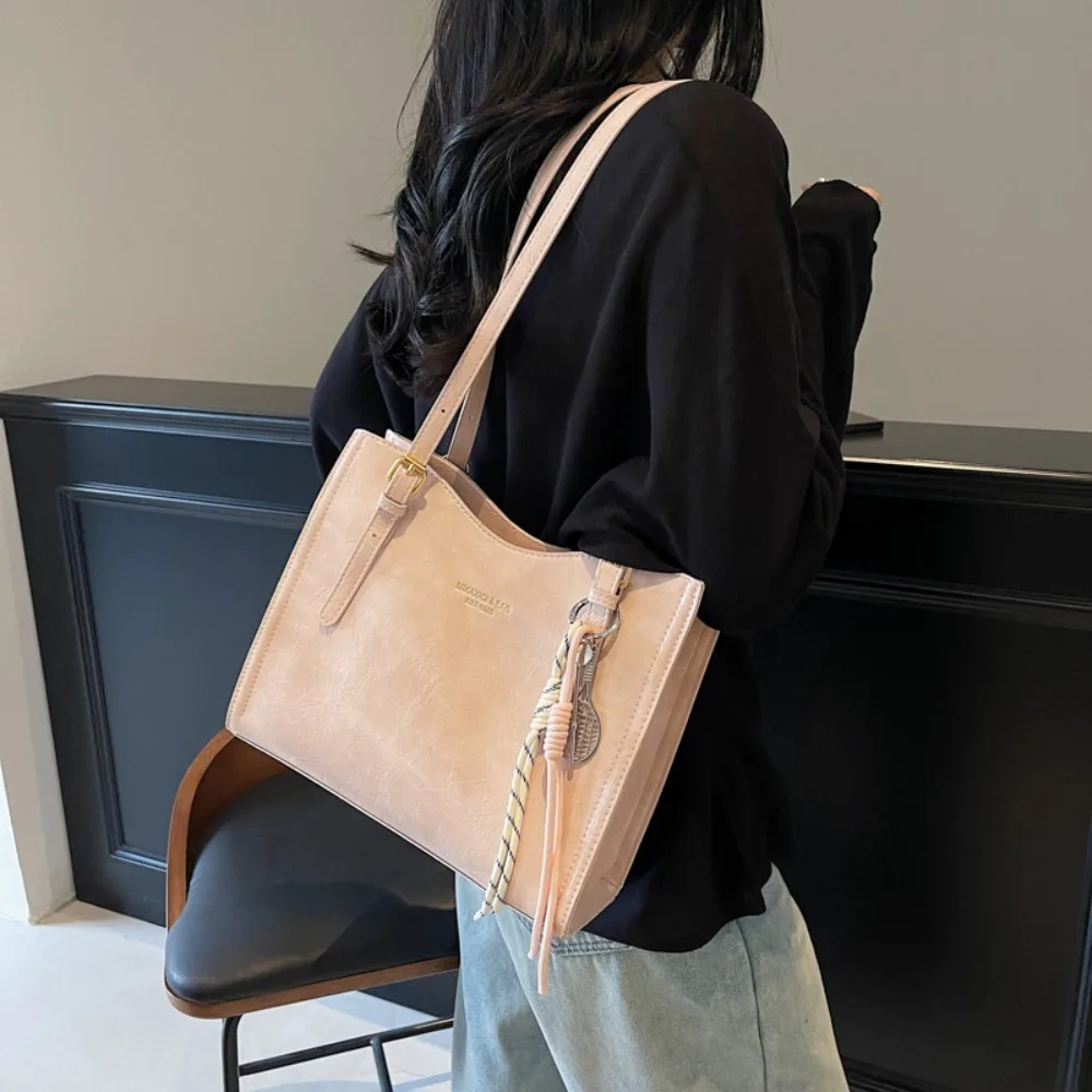 

Винтажная сумка через плечо большой емкости, кожаная большая сумка, женская сумка, женская сумка