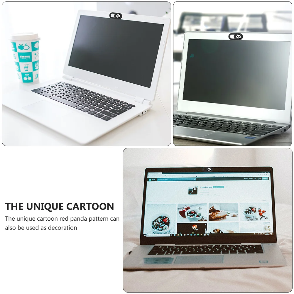 

3pcs Panda Privacy Camera Slider Lens Protector For Laptop Tablet Durable Adhesive Webcam Lid Security For Privacy Protection