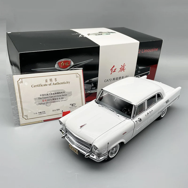 

Century Dragon FAW Original Automobile Model 1 18 Hongqi CA72 Review Car Generation Simulation Alloy Collection Gift