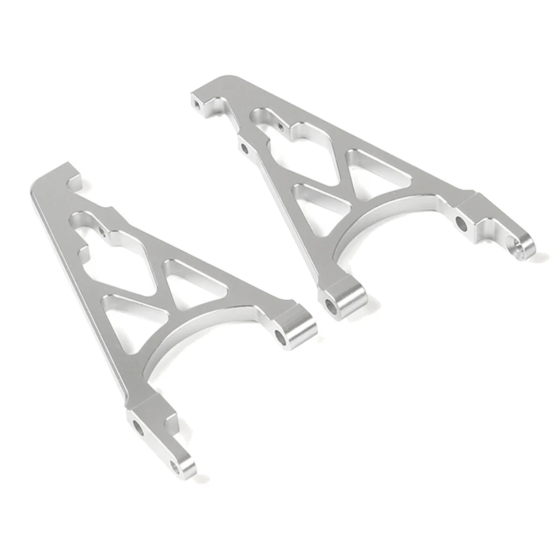 CNC Metal Rear Shock Tower Bracket Mount Support Set for 1/5 HPI ROVAN KM BAJA 5B 5T 5SC BUGGY Rc Car Part- Silver