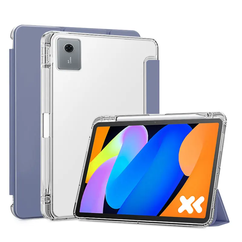 

Мягкий прозрачный чехол из ТПУ для Lenovo Xiaoxin Pad 11 2025 TB335FC с чехлом-подставкой для ручек