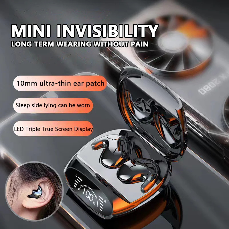 Xiaomi MIJIA Sleep Invisible Headset Noise Cancelling Wireless Headsets Waterproof Sports Stereo With Mic Bluetooth Earohone