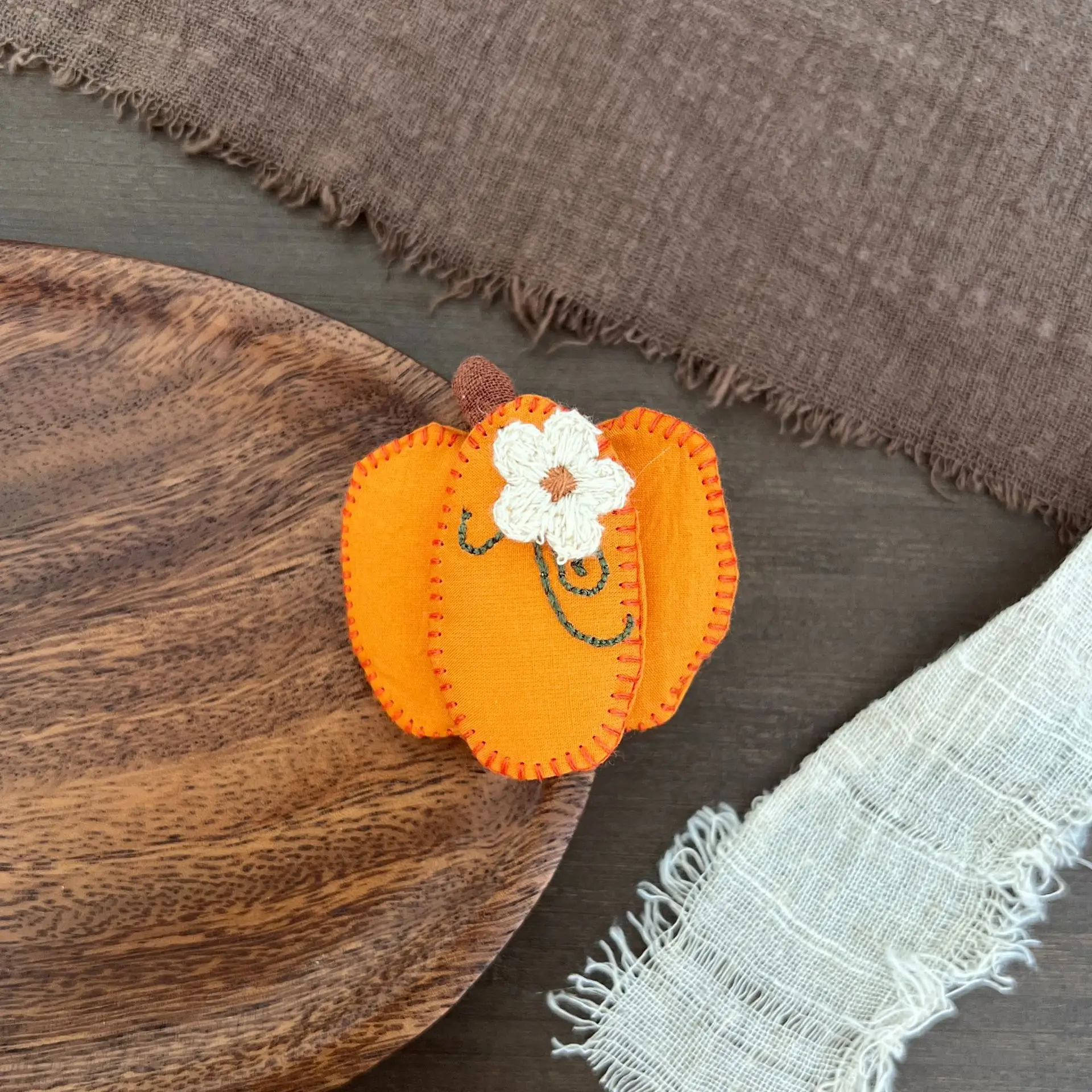 Multifunctional Stuffed Pumpkin Brooch for DIY Keychain Bag Pendant Clothing Decoration Comfortable Adorable Durable