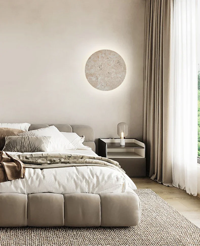 Nordic Creative Luxury หิน LED ตกแต่งบ้านบรรยากาศโคมไฟห้องนอนห้องนั่งเล่นห้องรับประทานอาหาร Hall โคมไฟ