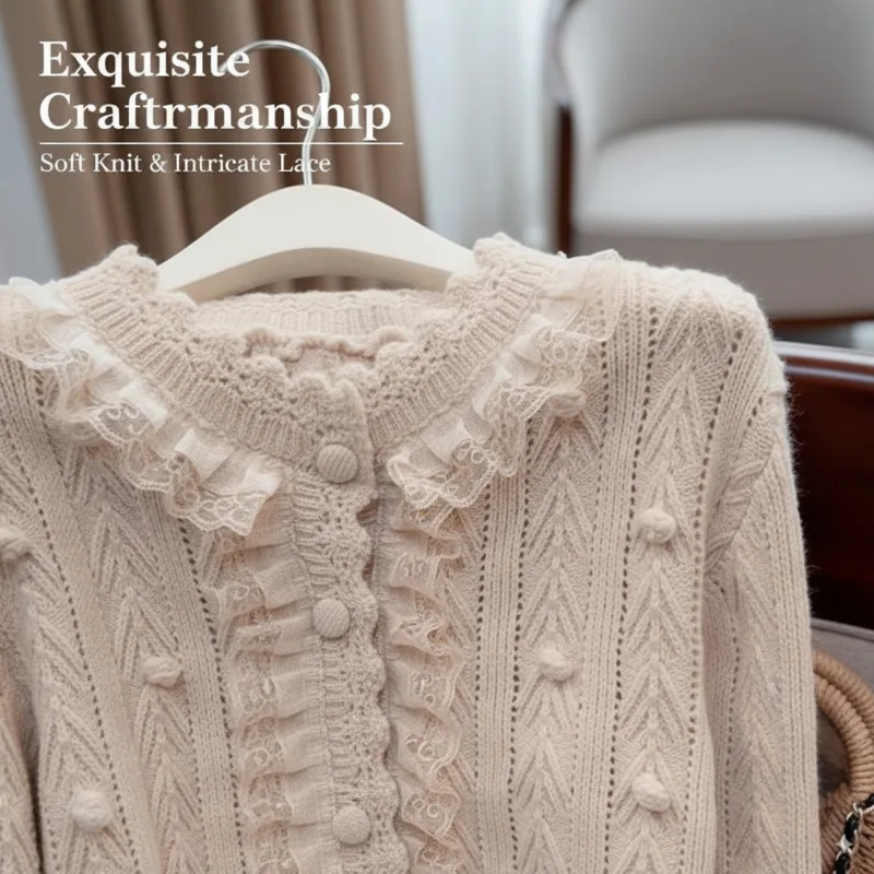 

Plaid Y2K Sweater Top Girl Autumn Winter Sweet Ruffle Off-Shoulder A-Line Mini Dress Sexy Outfit Trendy Women Clothing Top New